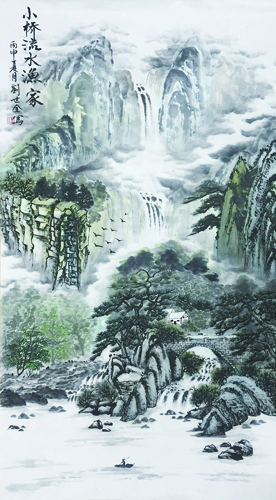 1542106154714370.jpg 刘世全作品《小桥流水鱼家》.jpg