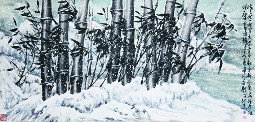 1542190946100388.jpg 王永春作品《铁骨傲雪》尺寸:八尺117cm×244cm.jpg