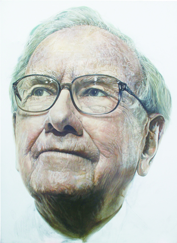 何可人油画作品《股神. 巴菲特》.jpg