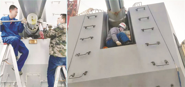 1-2 1 2 为北重集团装备保障人员在对舰炮进行调试.jpg