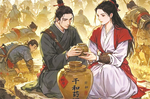 8-3 2配图。周怀玉和柳依雪在泡制药酒。.jpg