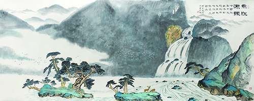 陈其旋作品《东江源头》巨幅山水画.jpg