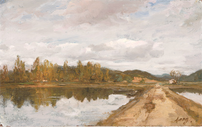 1712491682410716.jpg 《鱼塘》 25cmx40cm 布面油彩 2016年.jpg