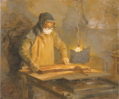 1712491858307159.jpg 切割竹板的人 46cmx55cm 布面油彩 2015年.jpg