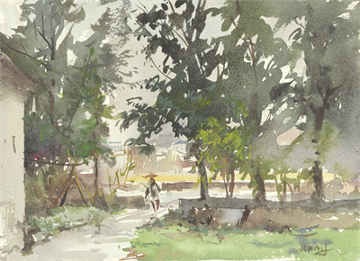 1712492132380590.jpg 雨季15.5cmx21.5cm 纸本水彩 2019年.jpg