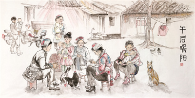 4-1 司徒惠霞作品《午后暖阳》 规格：138×69cm.jpg