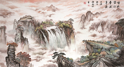 8-1 孙淑珍作品《峰峦叠翠 流水淙源》.jpg