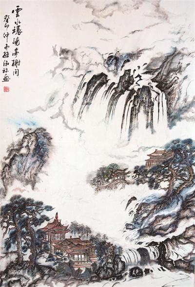 8-4 孙淑珍作品《云水环绕亭榭间》.jpg